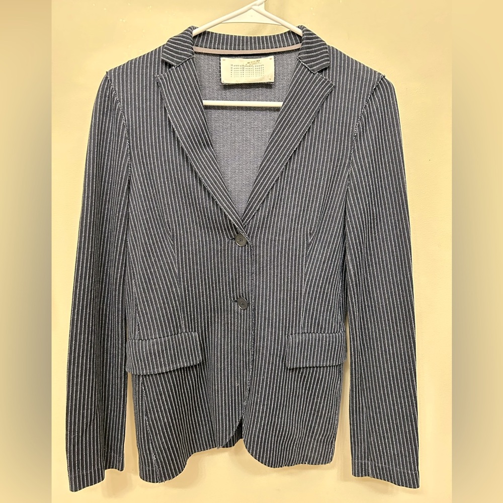 HARRIS WHARF LONDON navy blazer